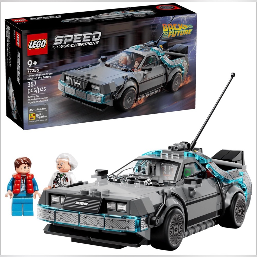 LEGO Speed Champions DeLorean Set - Black and Gray set 77256 New in box HTF